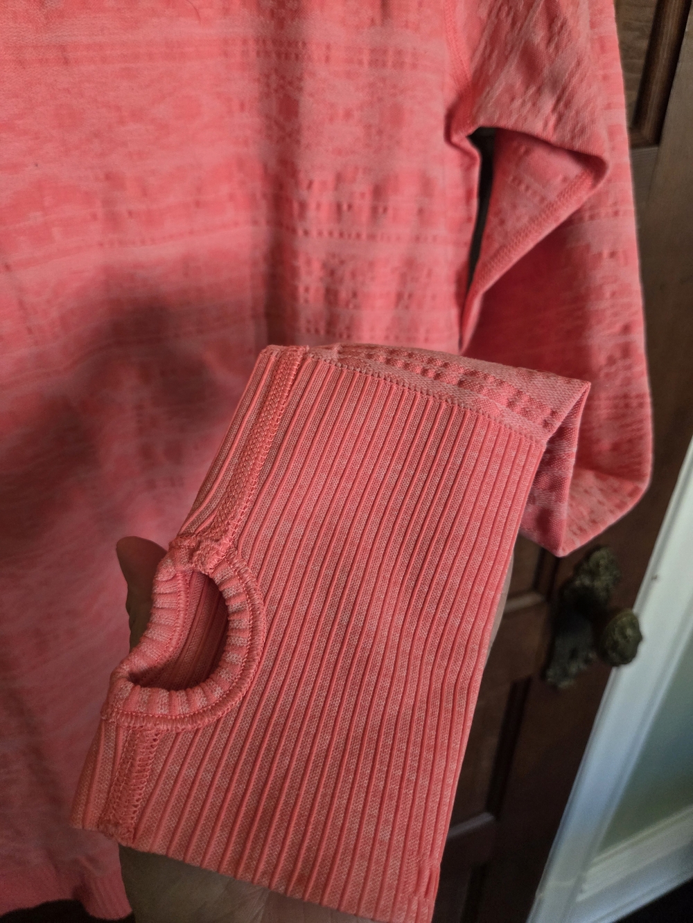 Lululemon Coral Pink Running Top